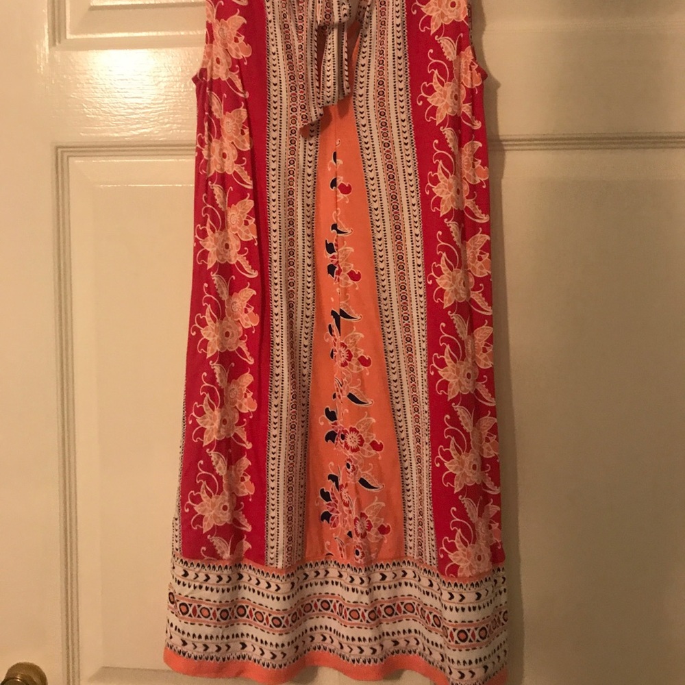 Peach Patterned dress